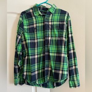 Green/Navy Plaid Long Sleeve